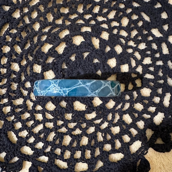 Coach leather bracelet with silver detail and clasp - Picture 2 of 4